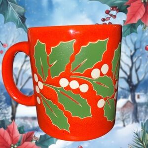 Waechtersbach Christmas Holly Berry Mug  Ceramic Red Green White Coffee spain